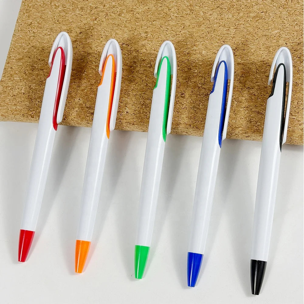 New Large Clip Custom Promotional Ball Point Pen Cheap Colored Advertising Gift Plastic Ballpoint Pen with Custom logo