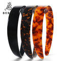 High-quality France Acetate Headband Pure Polishing Process No Paint Eco-friendly Headband Non Slip Women Hairband