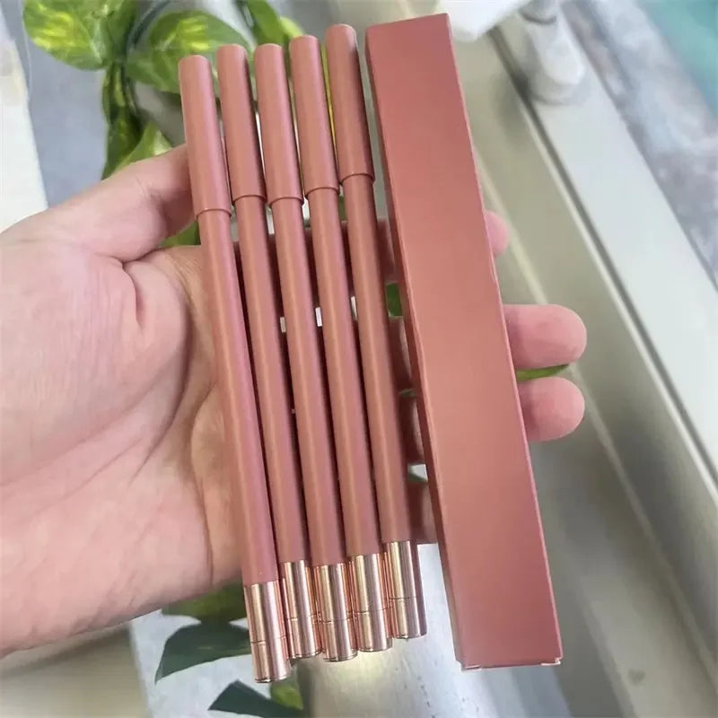 Wholesale Professional Vegan Lip Liner Pencil 8 Color Matte Private Label Waterproof No Logo Sharpener Professional Makeup