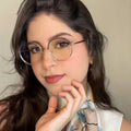 81507 Round Black Frame Computer Glasses TR90 Frame Women Anti Blue Light Leopard Eyewear Blocking Glasses Optical Eyeglasses