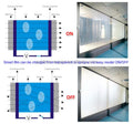 Pdlc Smart Film for Window & Door Frosted Glass Film Electric Privacy Smart Glass Film for Partition Glass Custom Shape PDLC