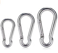 304 Premium Stainless Steel Heavy Duty Carabiner Clips Spring Snap Hooks Carabiner Traveling Backpack