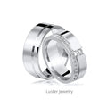 Luster Jewellery 10/14/18k Ring Couple Love Real Gold Wedding Ring 925 Silver Ring With Moissanite Diamond