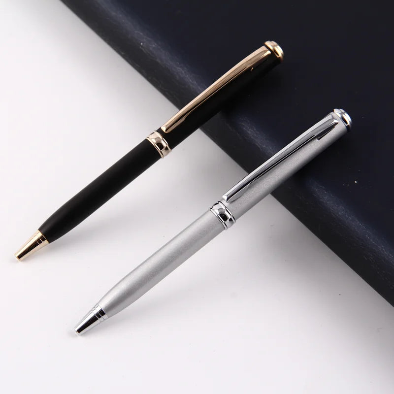 Customisable Luxury Small Metal Ballpoint Pen 0.7mm Twist Action Laser Engraving Hotel Passport Wallet Planner Purse Mini RL206