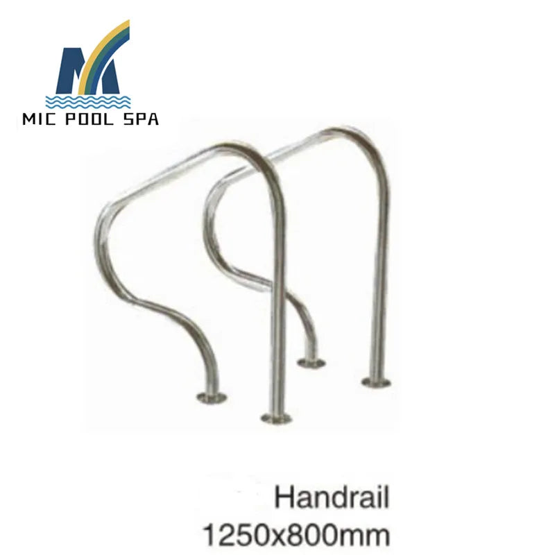 Swimming pool Surrounding equipment stainless steel 304 pair of above ground swimming pool handrails