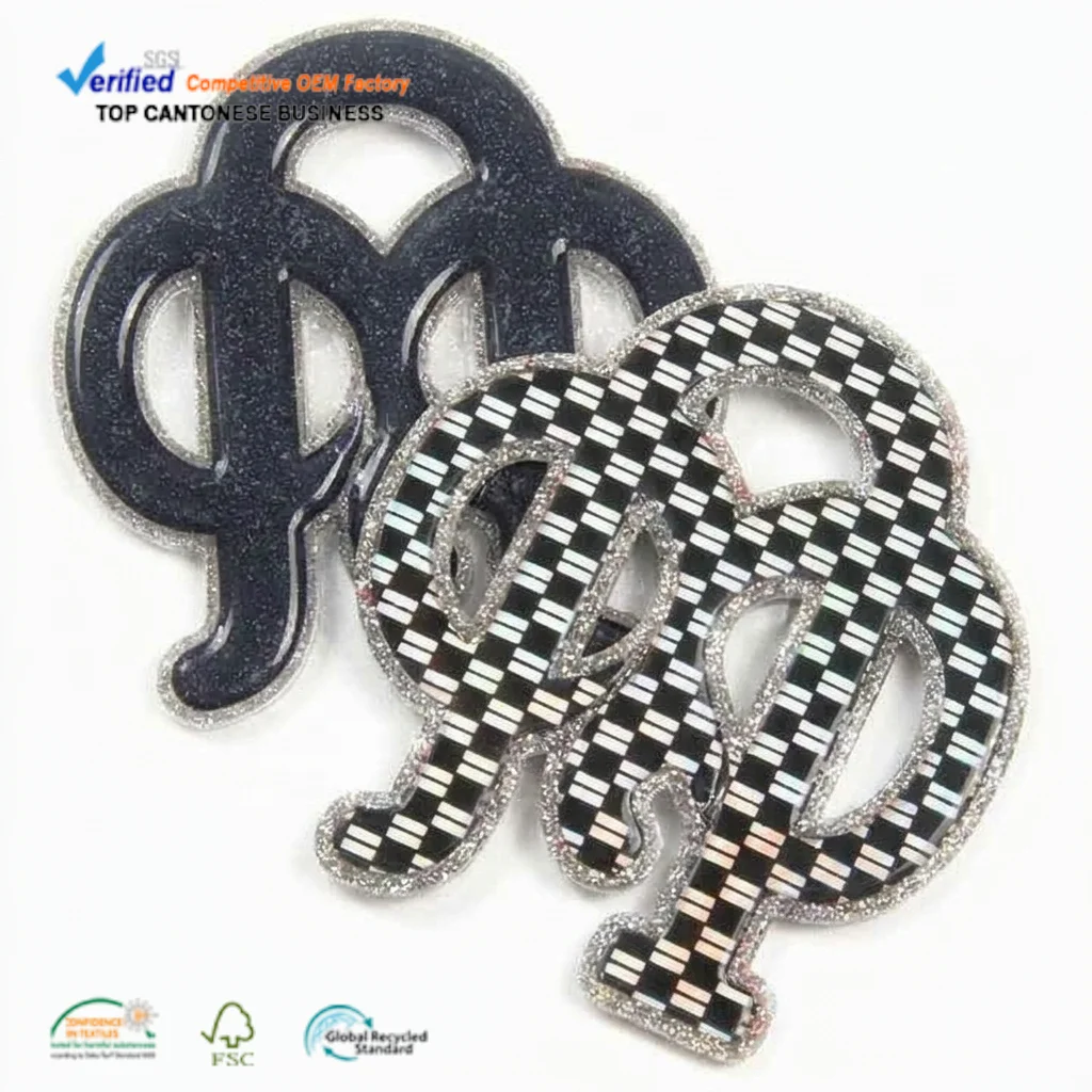 High Quality Custom 3d Embossed Logo Clothing Symphony Patches Tpu Heat Transfer Label With Iron on Backing