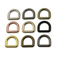 Stock Supply 0.75inch 19 X 16 X 4.5mm 9 Colors Zinc Alloy D Ring Buckle for Bags
