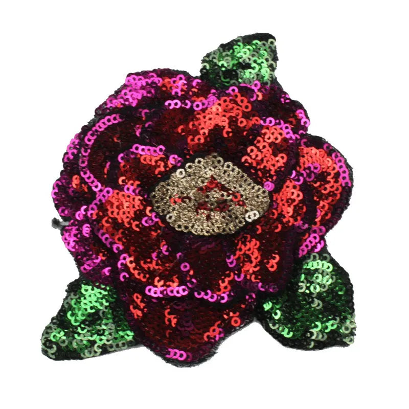 Large Sequin Bead Flower Applique Cheap
