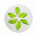 Green Acrylic Leaf Beads Pendants - 500g/bag Clear Transparent Leaves Shape Charms Dangles With Top Hole for Jewelry Making