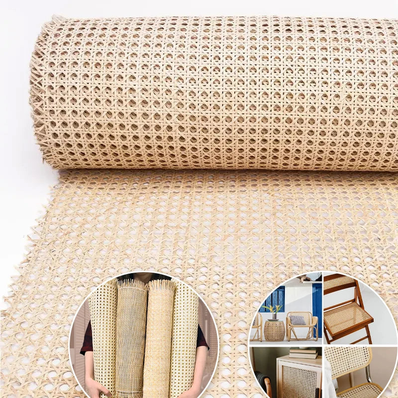 Free Sample Wholesale Synthetic/Natural Cane Rattan Webbing Roll Material Raw Rattan Cane Woven