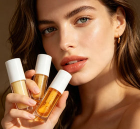 Private Label Organic Fruit Infused Vegan Liquid Lip Oil 5g Net WT Waterproof Moisture Natural Tint Lip Gloss