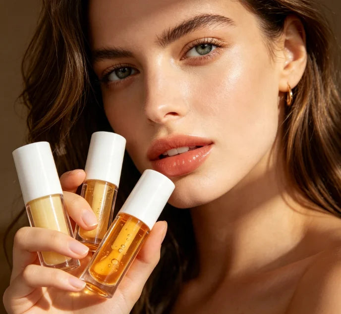 Private Label Organic Fruit Infused Vegan Liquid Lip Oil 5g Net WT Waterproof Moisture Natural Tint Lip Gloss