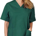 Scrub Set for Women Classic V-neck Scrub Top & Jogger Scrub Pants Athletic Nurse with Pockets Medical Uniforms
