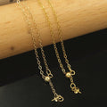 45cm Length 1/20 14K Pure Gold Filled 1.1mm Width Brass Link O Chain With 3mm Adjustable Silicone Slider Beads & 2.9mm Beg Bail