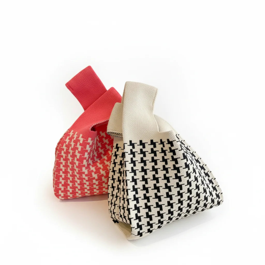 Fashion Unique Design Sense Digital Printing Knit Bag Summer New Vest Shape Letter Crochet Bag