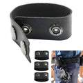 Outdoor Hunting Belt Keepers PU Leather Sports Equipment Clip Waist Belt Loop Strap Keeper With Double Fixed Buckle