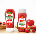 Wholesale 330ml PE Plastic Sauce Bottle for Salad and Tomato Squeeze Food Packaging Bottle