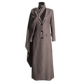 Wholesale 2026 Autumn New Fashionable and Versatile Design Sense Shawl Style Long Women's Trench Coat
