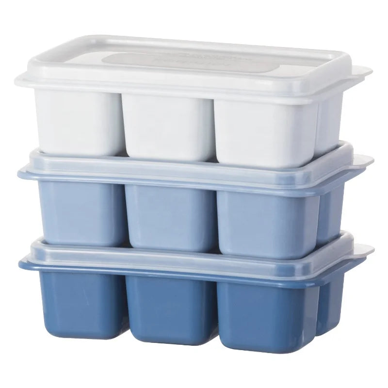 3Color Big Grid Food Grade PP Resin Ice Cube Mold Ice Cube Maker PP Resin Ice Cube Tray Kitchen Gadgets Accessories
