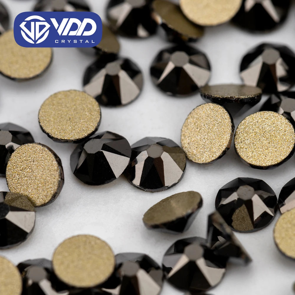 VDD 065 Hematite SS16-SS30 2088 Rhinestones Crystal High Quality 8 Big 8 Small Flatback Stone for DIY Crafts Nail Art Decoration