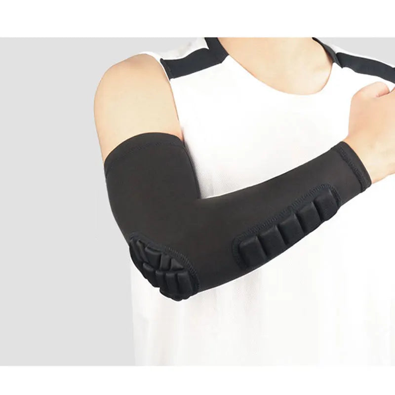 Custom Sports Elastic Protective Light Blue Baseball Elbow Protective Guards Padded Football Arm Sleeve