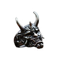 Fashion Jewelry Rings Devil Head Demon Motorcycle Skull Punk Silver Horn Evil Man Jewelry Engraved Rings for Men