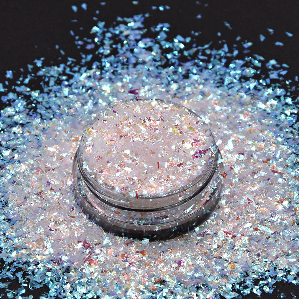 Mixed Laser Hexagon Glitter Sequins Chunky Powder Pigment for DIY Jewelry Resin Craft Decoration