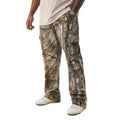 Plus Size Stacked Flare Forrest Camo Cargo Trouser Lightweight Hunting Real Tree Camo Cargo Pants Men