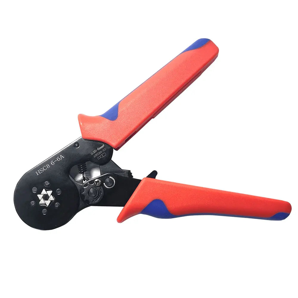 Alicate Clipar Ratcheting Cord End Wire Crimper Kit 0 25-10mm2 Tubular Ferrule Terminal HSC8 6-4A Crimping Tool
