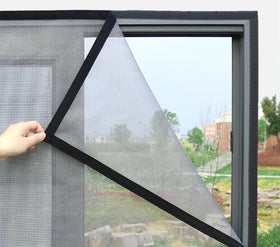 Wholesale Ready to Ship Modern DIY Retractable Fly Screen Velcro Window Net Mesh Fiberglass 18x16 Easy Install