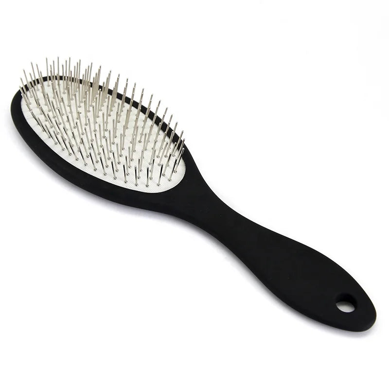 Baoli ODM Peigne De Chat 20mm Pins Black Massage Cat Brush Extra Soft Pin Pad Pet Cat Grooming Brushes Pin Comb