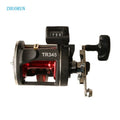 ZHUORUN New Cast Drum Fishing Reel 2+1BB 3.8:1 Slow Jig Sea Fishing Line Counter Trolling Fishing Reels for Big Fish