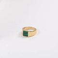 High End 18K PVD Gold Plated Black Simple Rings Stainless Steel Rings for Women Trendy Jewelry