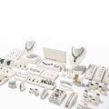 DIGU Multifunction Jewelry Display Set Luxury Bracelet Necklace Display Jewelry Leather Display Stand for Exhibition