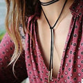 Black Choker Tattoo Necklace Gothic Punk Velvet Long Pendant Women Collar Jewelry Chocker Necklaces