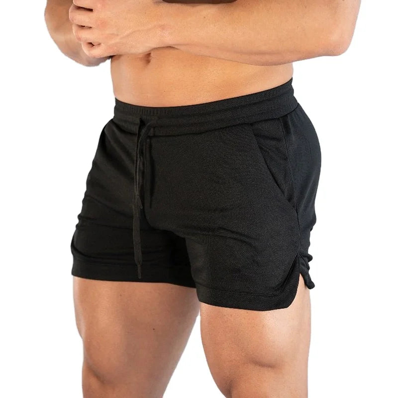 Wholesale Quick Dry Running Men Solid Sports Fitness Bodybuilding Ym Training Breathable Beach Shorts