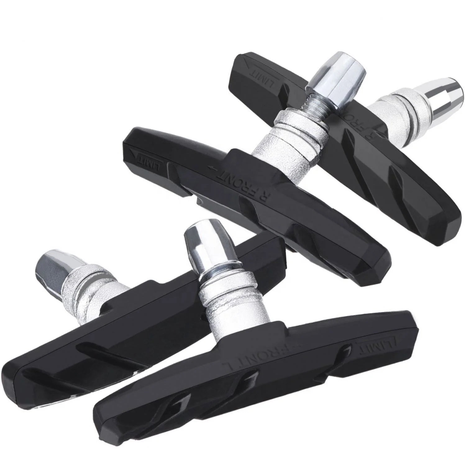 Durable Silent Mountain Bike V Brake Pads Rubber Black 70x37x15mm