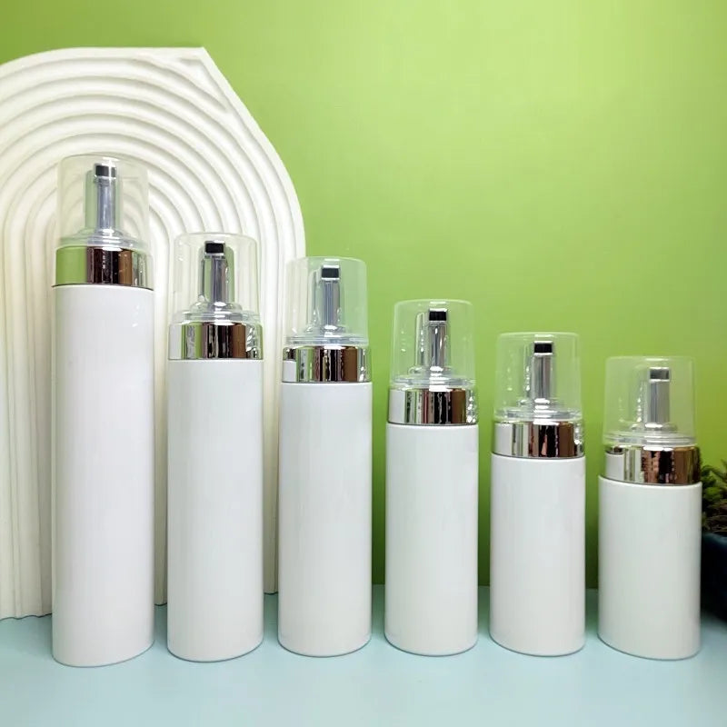 Hand Liquid Soap Cleanser White Plastic Foaming Foam Pump Bottle With Black Pump Top Dispenser 30ml 50ml 100ml 150ml 200ml