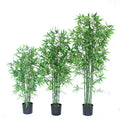 W06331 Wholesale Plastic with Pot Artificial Bamboo for Home Hotel and Outdoor Decoration