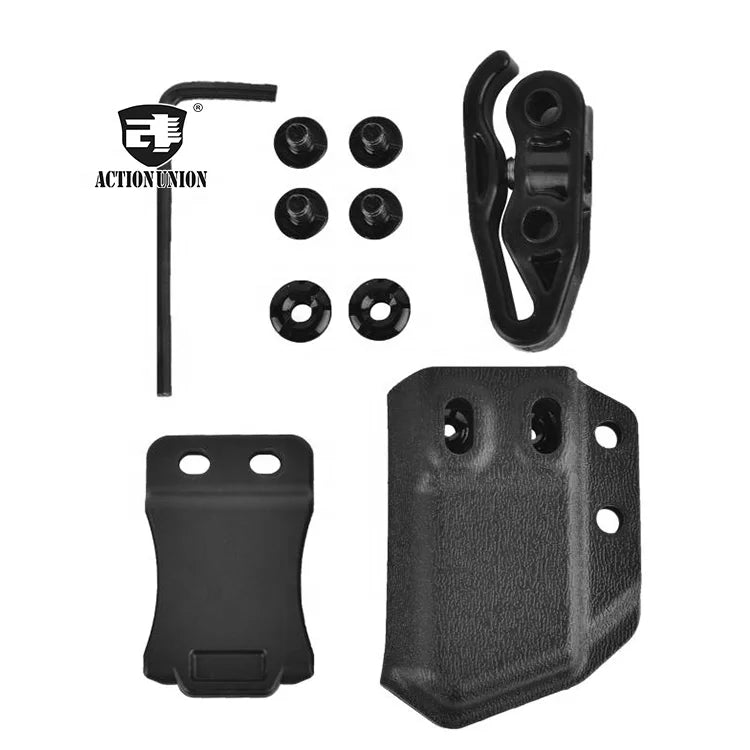 9mm .40 Tactical Double Stack Magazine Holster Universal IWB OWB Mag Holder Carrier with Belt Clip
