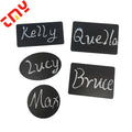 Reusable PVC Digital Printing Magnetic Chalkboard Name Badge Label Tag with Custom Shapes