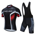 Pro Team Men's Breathable Plus Size Reflective Cycling Jersey & Shorts Set Custom Sportswear