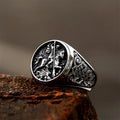Custom Adjustable Personalized Jewelry Stainless Steel Ride Horse Signet Hoop Finger Rings