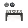 5 Height Adjustable Elevated Stainless Steel PET Bowls Feeders With Five Height Options Slow Feeder for Cat and Dogs