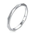 925 Sterling Silver Minimalist Eternity Band Simple Fine Jewelry Ring for Women Wedding Gift Stackable SCR861