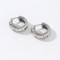 Fashion Jewelry Chunky Waterproof Zircon Starburst Cz Crystal Stainless Steel Hoop Earring