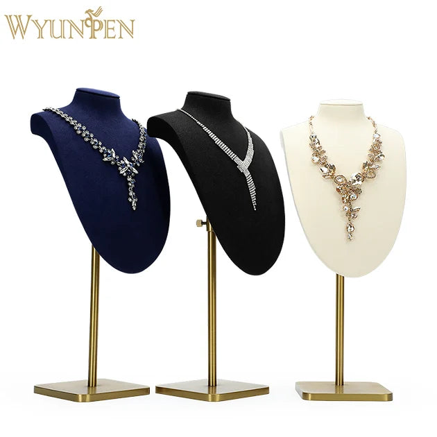 WYP Metal  Counter Metal Jewelry  Display Stand square Bust