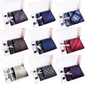 Casual Men Ties and Hanky Set Floral Tie Pocket Square and Cufflink Set Paisley Neckties With Pocket Squares