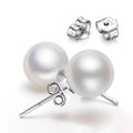 Freshwater Pearl Stud Earrings for Women Girls Mother Mom Jewelry Real 925 Sterling Silver Romantic Ear Natural 3-10mm 10 Pairs