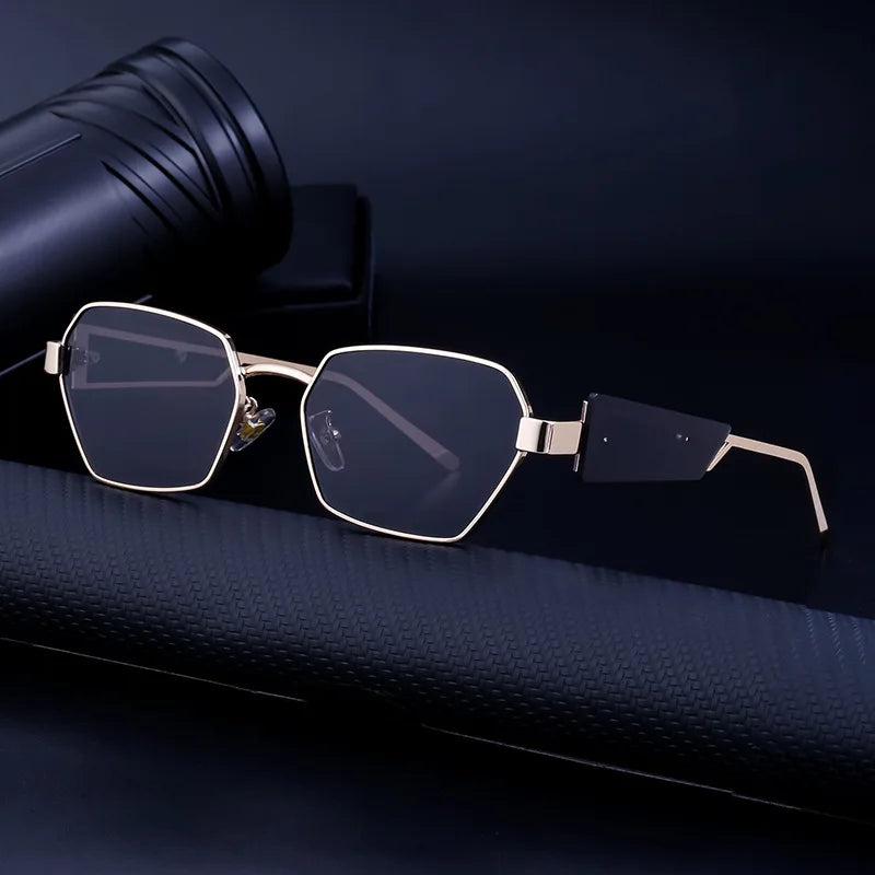 DOISYER New Fashion Retro Square Steampunk Sunglasses Full Pack for Women and Men Small Square Pilot Style Wholesale